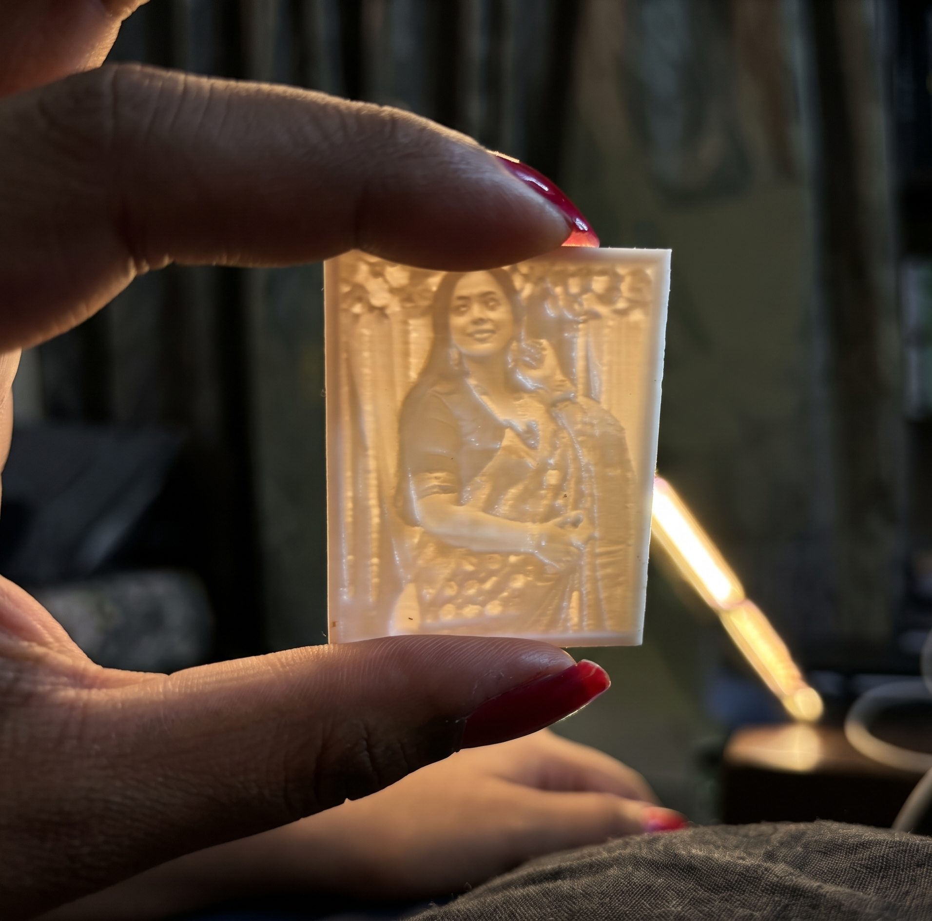 3D printed lithophane artwork